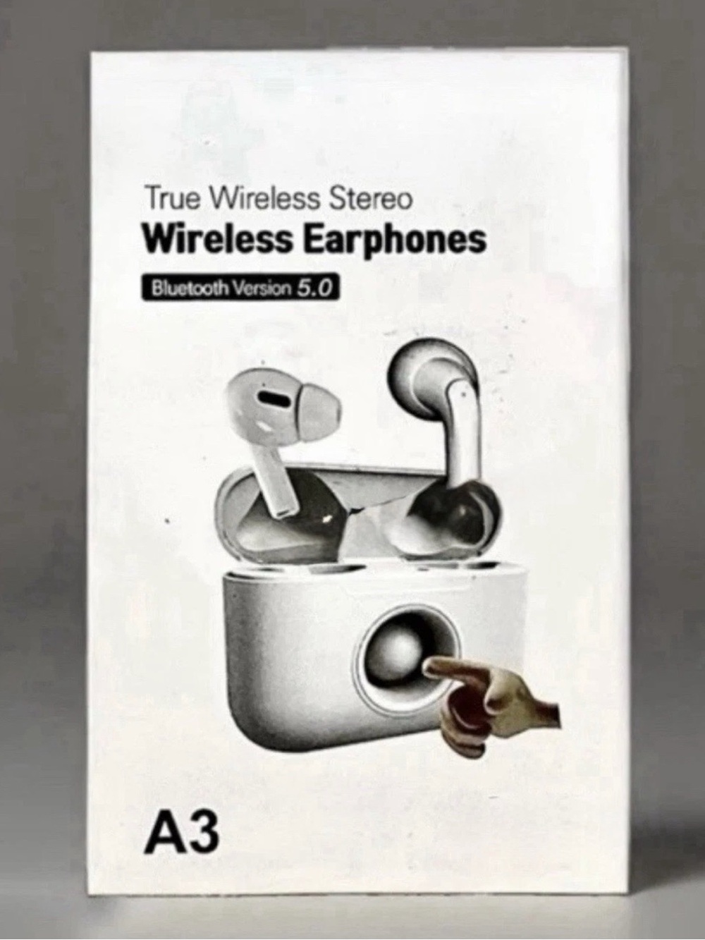 Chof A3 New (Open Box) True Wireless Earbuds Bluetooth 5.0 W Charging Cable